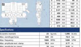 For Rent: PTC P23 Vibro Hammer