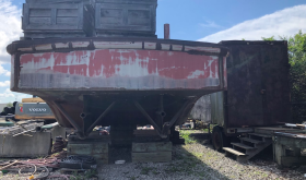 37 ft. Steel Push Boat Hull and Pilot House