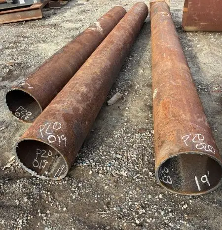 
								used pipe 20″ OD x 0.625″ wall full									