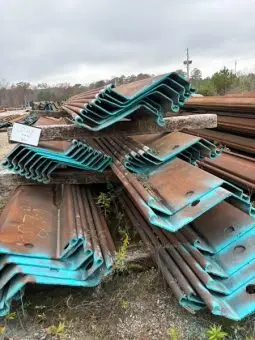 50’-65’ long JZ127 sheet pile